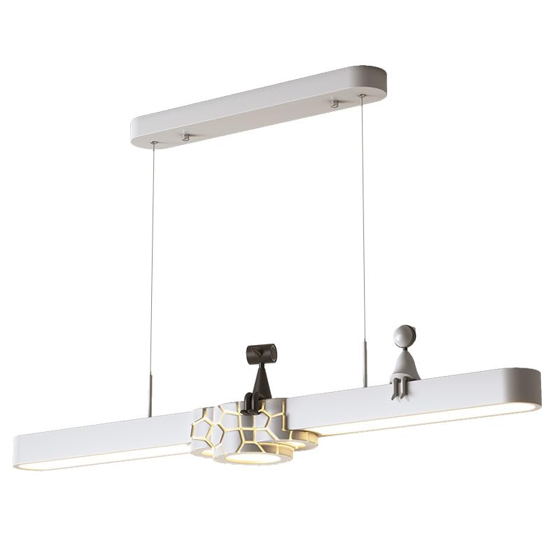 Lustre au plafond linéaire LED 100cm contre la lumière agressive du salon