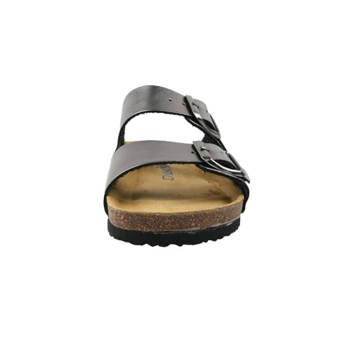 Image of Kids' 100% Genuine Leather Sandals - Comfortable Smart Foam Footbed, Adjustable Straps, Durable Non-Slip Sole and Stylish