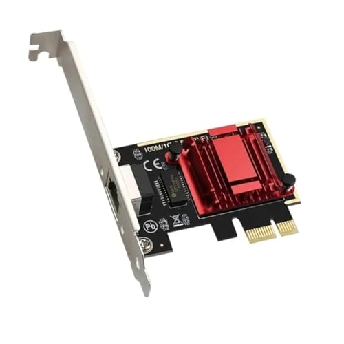 Placa de Rede Gigabit Para PC Computador Gamer PCI Express Internet Rápida 10/100/100/2500Mbps Chipset RTL8125B I Adaptador de rede gigabit 2500 Mbps I Placa de rede 2500 Mbps RJ45 alta velocidade