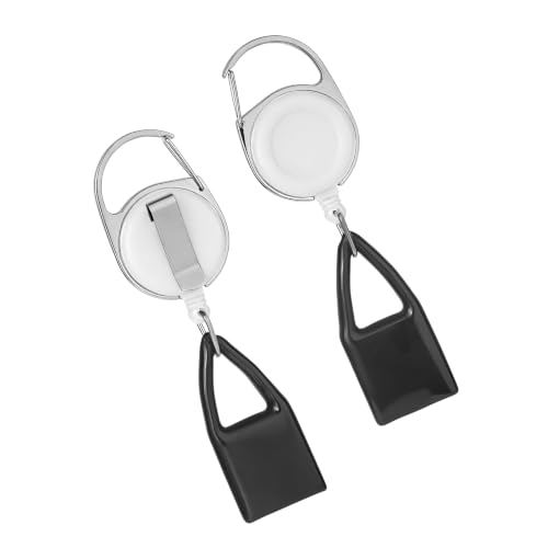 JNXIJ 2 PCS Retractable Lighter Leash, Keychain Lighter Holder (White)