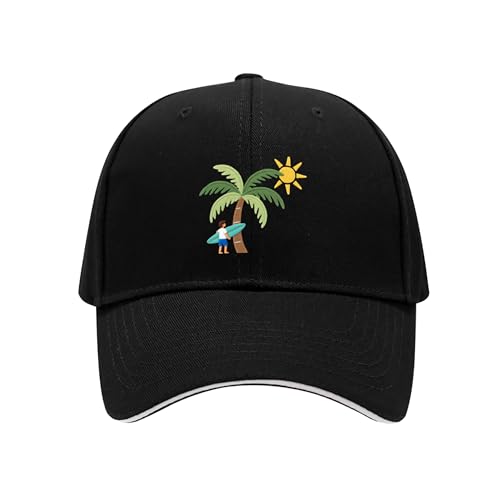 VixuLtc Palm Seaside Vacation Embroidered Baseball Cap,...