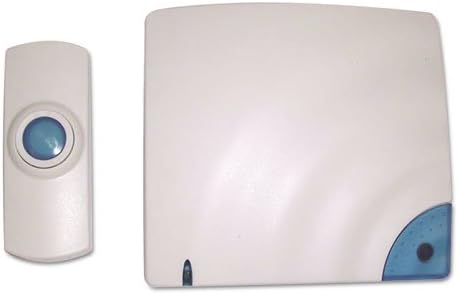 Tatco 57910 Wireless Doorbell, Battery Operated, 1-3/8w X 3/4d X 3-1/2h, Bone