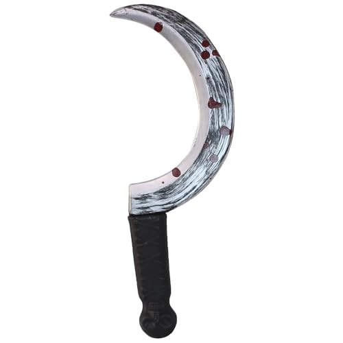 Demonio, Toy REV Hoz Sangrienta.Arma Romano.Arma Medieval.Arma de Caballero.Arma Gladiador.Único tamaño de Accesorio.Ideal para Halloween y Fiestas de Disfraces
