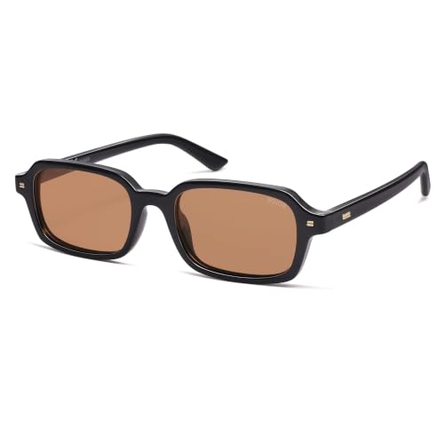 Image of SOJOS Trendy Rectangle Polarized Sunglasses Womens Mens SJ2610