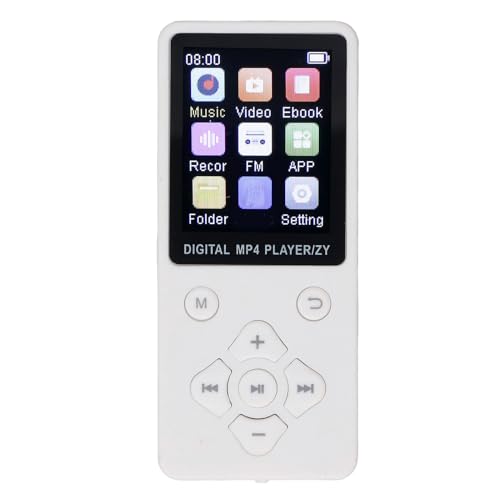 RASTKY Pantalla a Color Reproductor de MP3 BT5.0 Reproductor de Sonido HiFi con Gran Memoria para Música Vídeo Grabación de Imágenes Actividades Al Aire Libre y Entrenamientos en el