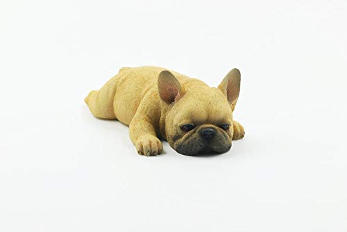 Bouledogue français figurine de chien qui dort pour embellir votre tableau de bord de voiture