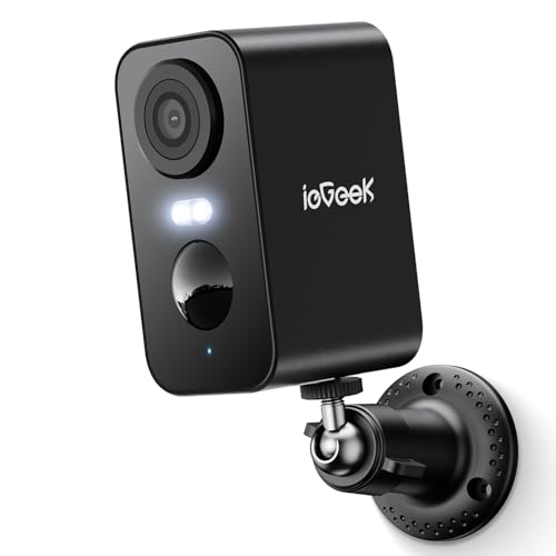 ieGeek Security Cameras Wireless Outdoor, 2K 3MP Battery Powered WiFi Security Camera with Spotlight & Siren Alarm, 2-Way Audio, Color Night Vision, AI Detection for Home Security, Works with Alexa