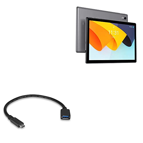 BoxWave Cable Compatible with BYYBUO SmartPad A10 Tablet (10.1 in) - USB Expansion Adapter, Add USB Connected Hardware to Your Phone