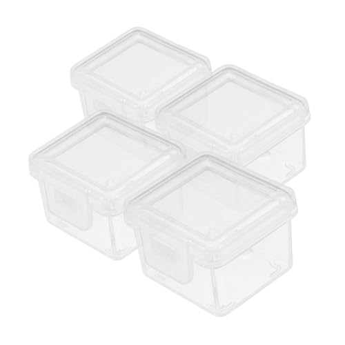 GLEAVI 4 Piezas Contenedores de Almacenamiento de Queso Caja de Conservación de Rodajas de Queso y Compacto y Práctico para Refrigerador Sin Sustancias Nocivas Organizador de Cocina