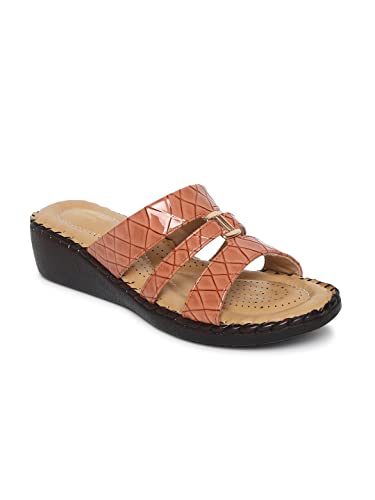 Image of TRASE Women's Flip-Flops & Slippers | Doctor Ortho Comfortable Chappal for Women & Girls | Light weight, Soft Footbed, Comfortable & Stylish | Diabetic & Orthopedic Footwear, Good for Knee & Foot Pain