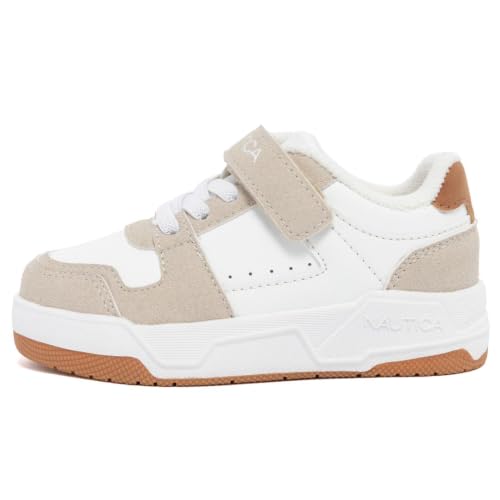 Image of Nautica Kids Adjustable Strap Shoes | Comfortable Casual Sneakers for Boys and Girls, Toddlers & Little Kids