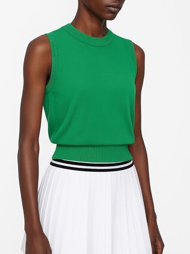 Women’s Sleeveless Knit Sweater Vest – Casual Pullover Top, Lightweight Slim Fit Knitwear for Spring Fall4