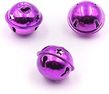 Small Christmas Bells,Christmas Hanging Bells, Small Christmas Bells 24pcs 24mm Beautiful Christmas(Pink)