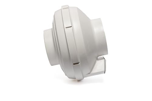 Image of Festa AMG Hawk Radon Fan - Quiet and Energy Efficient 322 CFM Radon Mitigation System Inline Fan - 6 inch Electric Waterproof Inline Duct - Made with Sturdy Glass Reinforced Poly-Resin - White