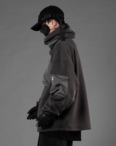 Niepce Inc Streetwear High Neck Men's Hoodie4