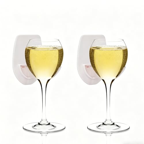 2pcs Bathtub Wine Glass Holder Bath Wine Holder Drin Holder Bath Tub Drink Cans Caddy Organizer Shower Bath Cup Holder for Beer Wine