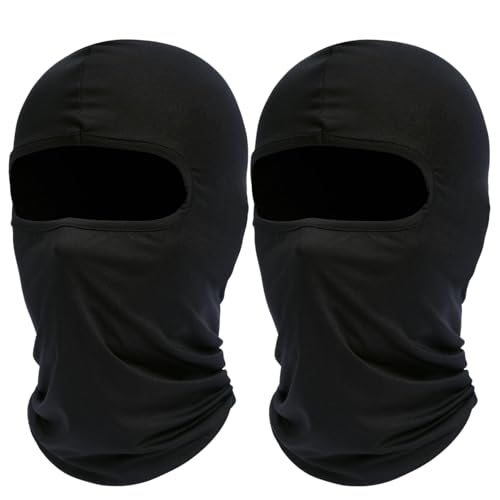 2 Pcs Balaclava Shiesty Ski Mask, Breathable Windproof Dustproof UV Protection Cooling Neck Gaiter Face Cover Headwear for Men Women Motorcycle Cycling Ski Running Hiking Outdoor Sports