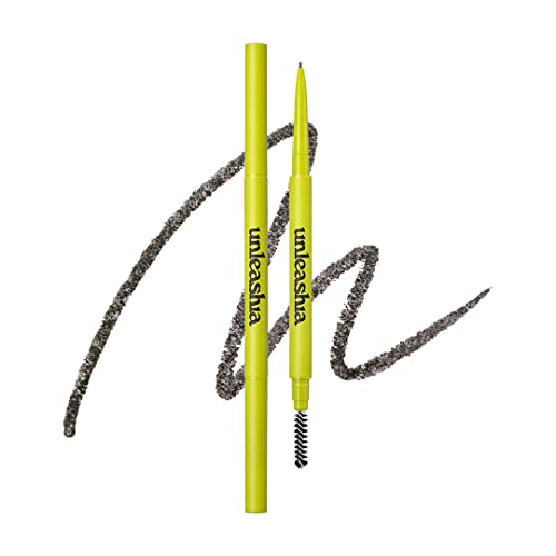 Unleashia Shaper Defining Eyebrow Fixer & Pencil No3. Taupe Gray - Super Slim 1mm Eyebrow Pencil