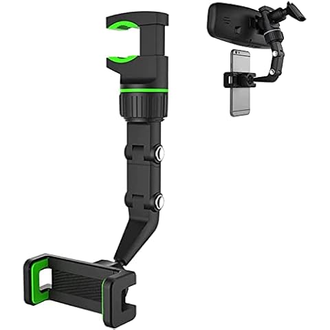 Car Phone Holder Multifunctional Rearview Mirror Phone Holder,New Rearview Mirror Phone Mount,Stable Universal 360 Degrees Rotating Car Phone Holder for Car Home Kitchen Cover