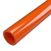 FORMUFIT P001FGP-OR-5 Schedule 40 PVC Pipe, Furniture Grade, 5', 1" Size, Orange