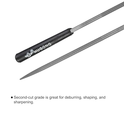 Lime aiguille ronde de 3mm en acier durable avec manche plastique
