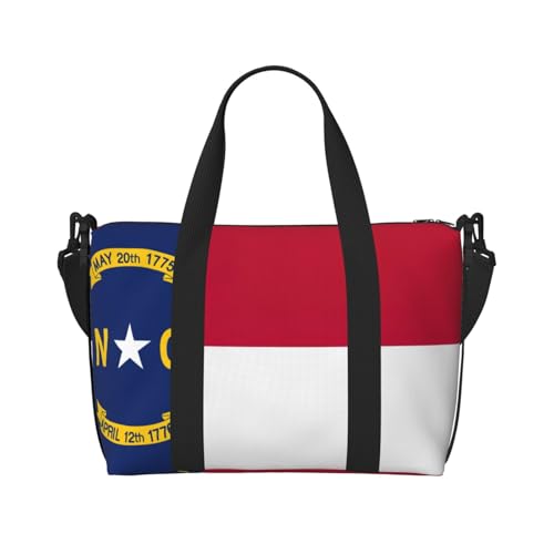 Sac de voyage Caroline du Nord grand format commutestote polyvalent et léger pour homme femme