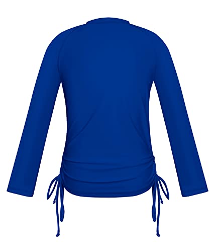 SHEKINI Girl's Zipper Sun Protective UPF50+ Long Sleeve Rash Guard Swimsuit2