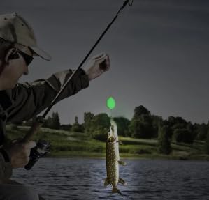 Pack of 5 Luminous Egg Float Night Fishing Long-Distance Casting Rotating Fishing Float Bobber Bait Accessories