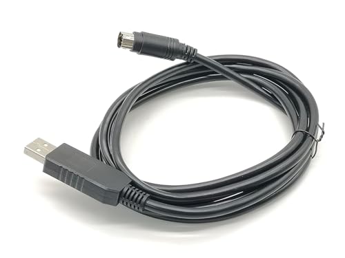 RIKYJIC Câble de communication USB vers MD4 broches pour titrateur potentiométrique automatique Schott TitroLine Easy 232 (1,8 m)