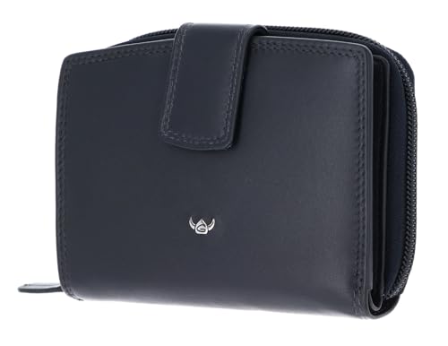 Porte-monnaie Polo RFID Golden Head en cuir marineblau avec riegel