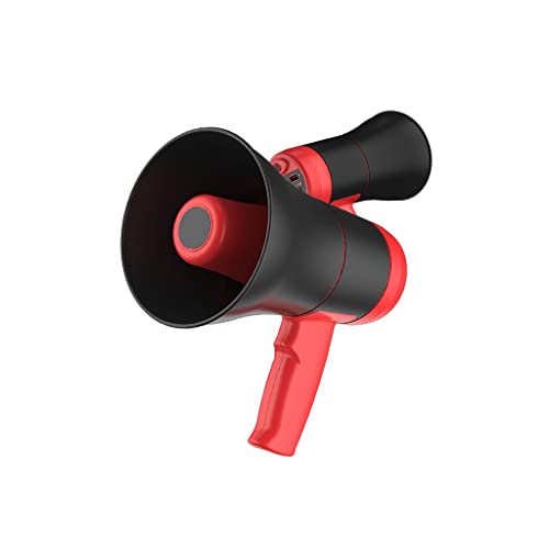 WXTRE El Altavoz portátil es Muy Ligero. Altavoz de Mano megáfono portátil, Altavoz de 30W Bullhorn, Control de Volumen Ajustable Voz al Aire Libre for policías y porristas Apto para niños y Adultos Cover