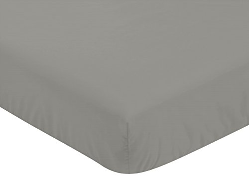 Image of Sweet Jojo Designs Grey and White Woodsy Deer Boy, Girl, Unisex Baby Crib Bedding Set 4 Pieces