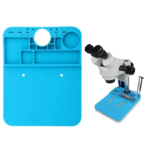 Image of Sky Silicon Heat-Resistant Anti Static Soldering Microscope Stand Platform Mat for Mobile, Electronics, Computer, Laptop Repairing (Size 26 x 20 Cm) 01 Mat Only