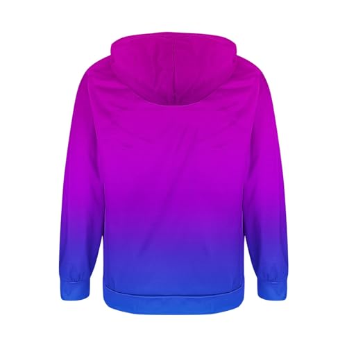 Mens Gradient Zip Up Hoodie Casual Sweatshirt With Drawstring Hood And Split Pockets Lightweight Streetwear Layering4