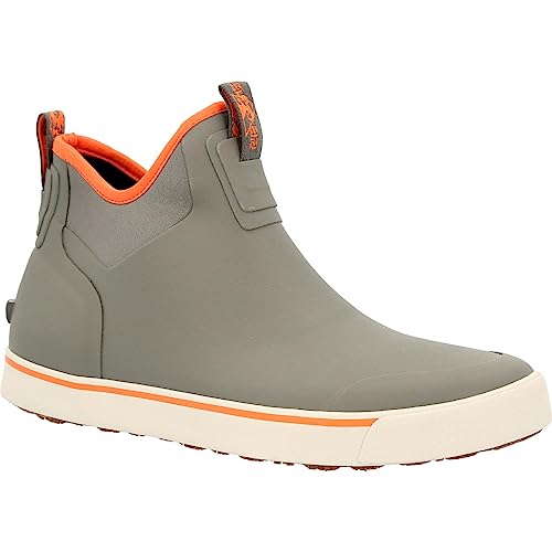 ROCKY Dry-Strike Waterproof Gray & Orange Deck Boot - Main Image