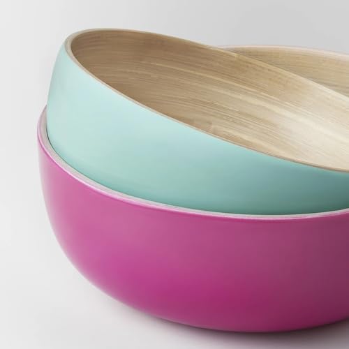 Amazon.co.jp: IKEA イケア サービングボウル2点セット 竹