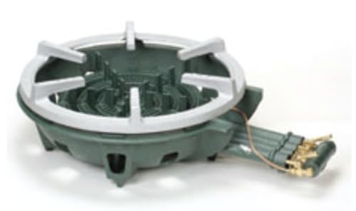 タチバナ製作所 TS-440PS 都市ガス ホースエンド13mm 下枠・五徳セット (種火付) 四重コンロ 鋳物コンロ (都市ガス 13mm)