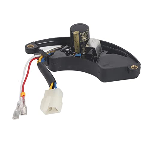 Spacnana Regulador de Voltaje AVR, Protección de sobre Voltaje, Generador de Gasolina de 5‑6.5kW, Estilo de 220V, Universal con Seguro para su Uso, para la Mayoría de los Generadores