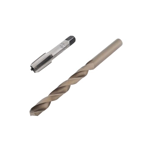 YINETTECH Jeu de tarauds 1/8-27 NPT 8,3 mm HSS HSS HSS pour métal, plastique, bois, trous NPT 1/8