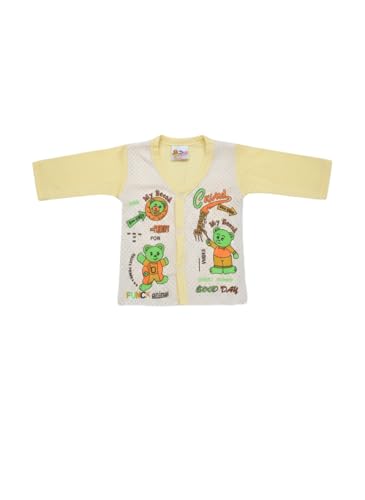 Image of Baby Cotton Clothing Set, Teddy Bear Print T-Shirt and Pants, Peach, 12-Piece, Set of 6 | Newborn Baby Essentials | New Born Baby Clothes (0-6 Months) | Baby Boy Clothes 0-3 months