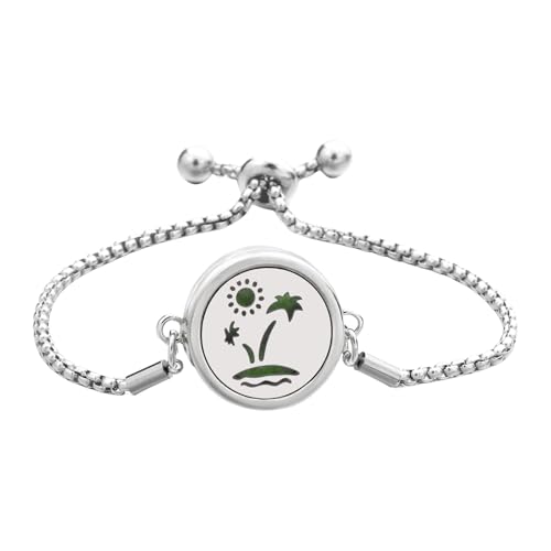 Elegante bracciale con diffusore di oli essenziali in acciaio inox,
