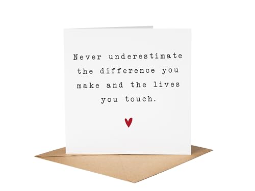 Appreciation Greeting Card | Impactful Thank You Card | Inspirational Appreciation | Thoughtful Gesture Card | Gratitude Card | Encouraging Words | Retirement Card