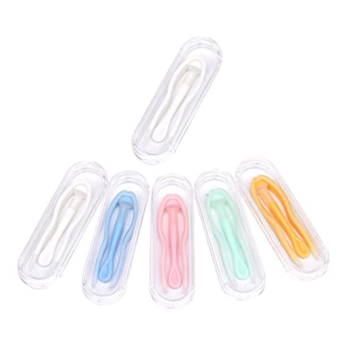 SHERCHPRY 6juegos Herramientas para Lentes de Contacto de Insertadores Ventosas Pinzas para Lentes Extractor de Aplicador de Coloca Lentillas Fácilmente Color Aleatorio