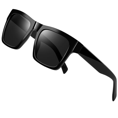 Joopin Acetate Square Sunglasses Men Polarized UV400 Protection Trendy Oversized Sun Glasses Retro Shades Women