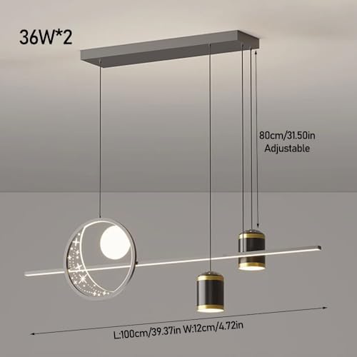Lampe suspendue LED créative pour table à manger et éclairage intérieur de salon - 7