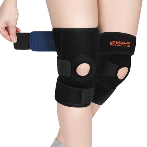 Nivave Neoprene Knee Support Fully Adjustable Brace, Knee Cap Open Patella Support For Knee Pain, Activities, Arthritis, And Protection For Men And Women (Pair, Universal, Black, 2) (B0D64V3ZHJ) Amazon Price History, Amazon Price Tracker