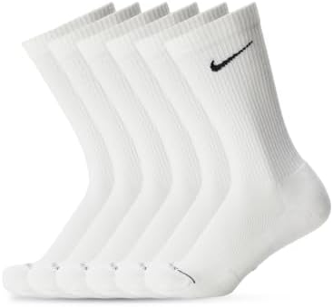 Nike Unisex Adult Everyday Elevated Crew Socks (6-Pack) | Mens and Womens