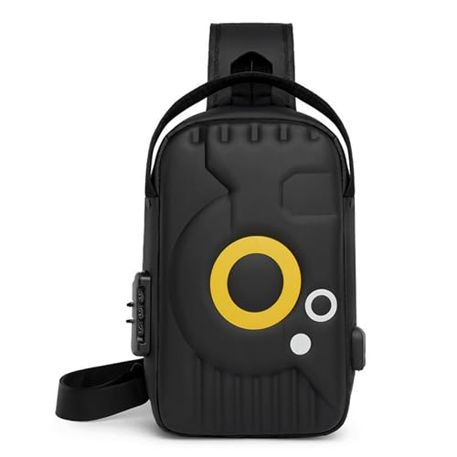 Anti-Theft Sling Bag for Men & Women – Waterproof Crossbody Chest Bag with USB Charging Port, Adjustable Strap, Multi-Pocket for Travel, Hiking, Cycling, Commuting