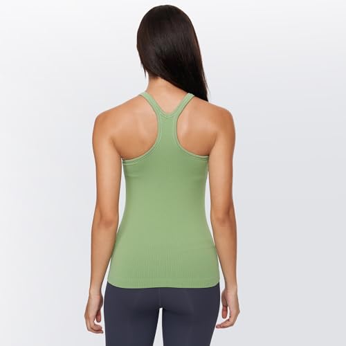 Image of sphinx cat Yoga Racerback Tank Top for Women with Built in Bra,Women's Padded Sports Bra Fitness Workout Running Shirts