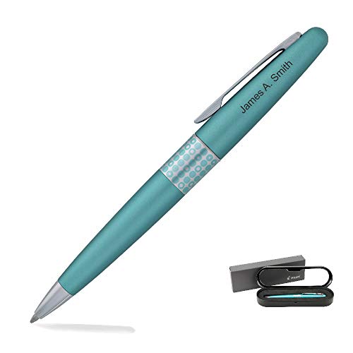 Engraved/Personalized Pilot Metropolitan Retro Pop â€˜Turquoiseâ€™ Ballpoint Pen - Custom Engraving 91426